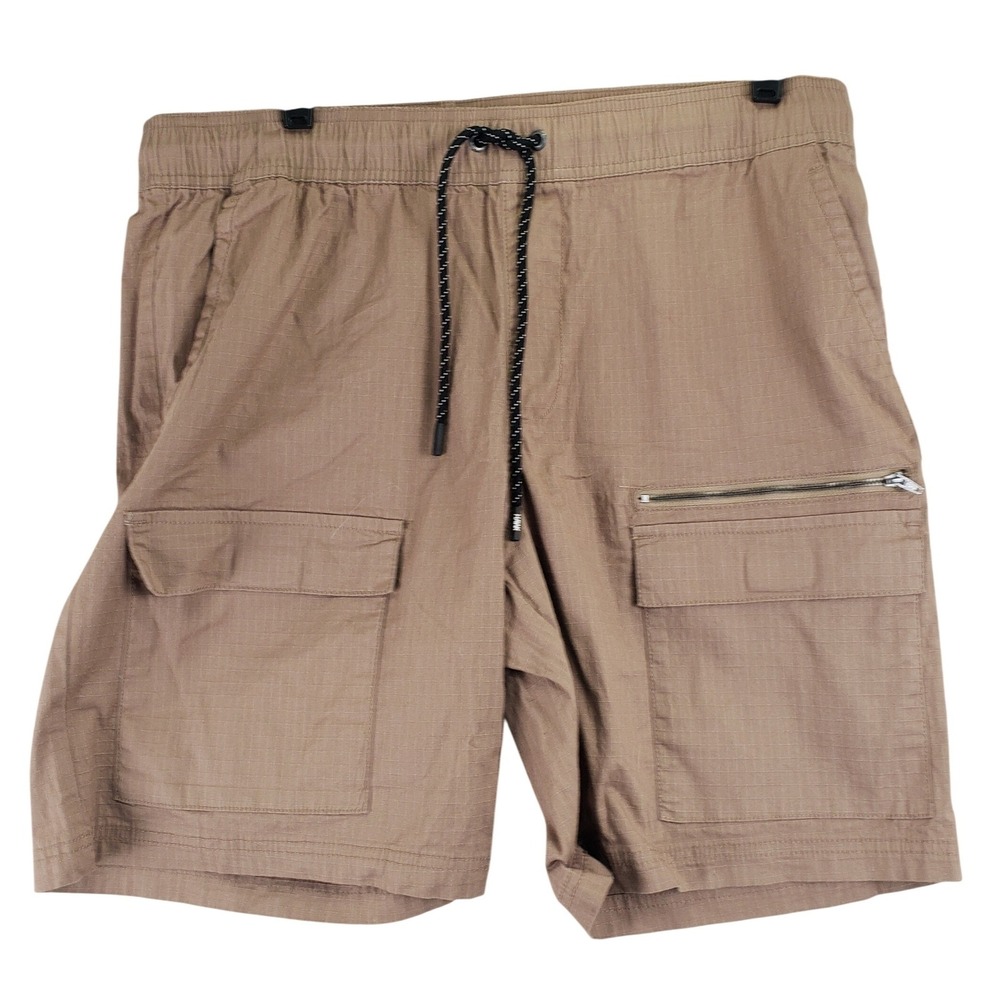Tony Hawk Ripstop Cargo Shorts Mens L Brown Cigar Khaki Gorpcore Utility Skate